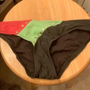 NWT size Small green MUDD bikini bottom $26 tag